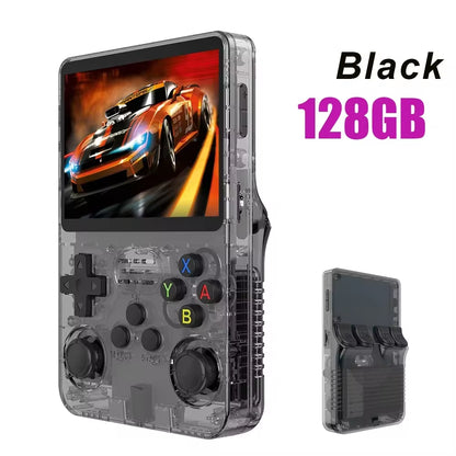 Discover the Ultimate Retro Handheld Game Console: Linux System, 3.5 Inch IPS Screen, Portable Gaming with 64GB/128GB Storage - Perfect Gift for Kids!