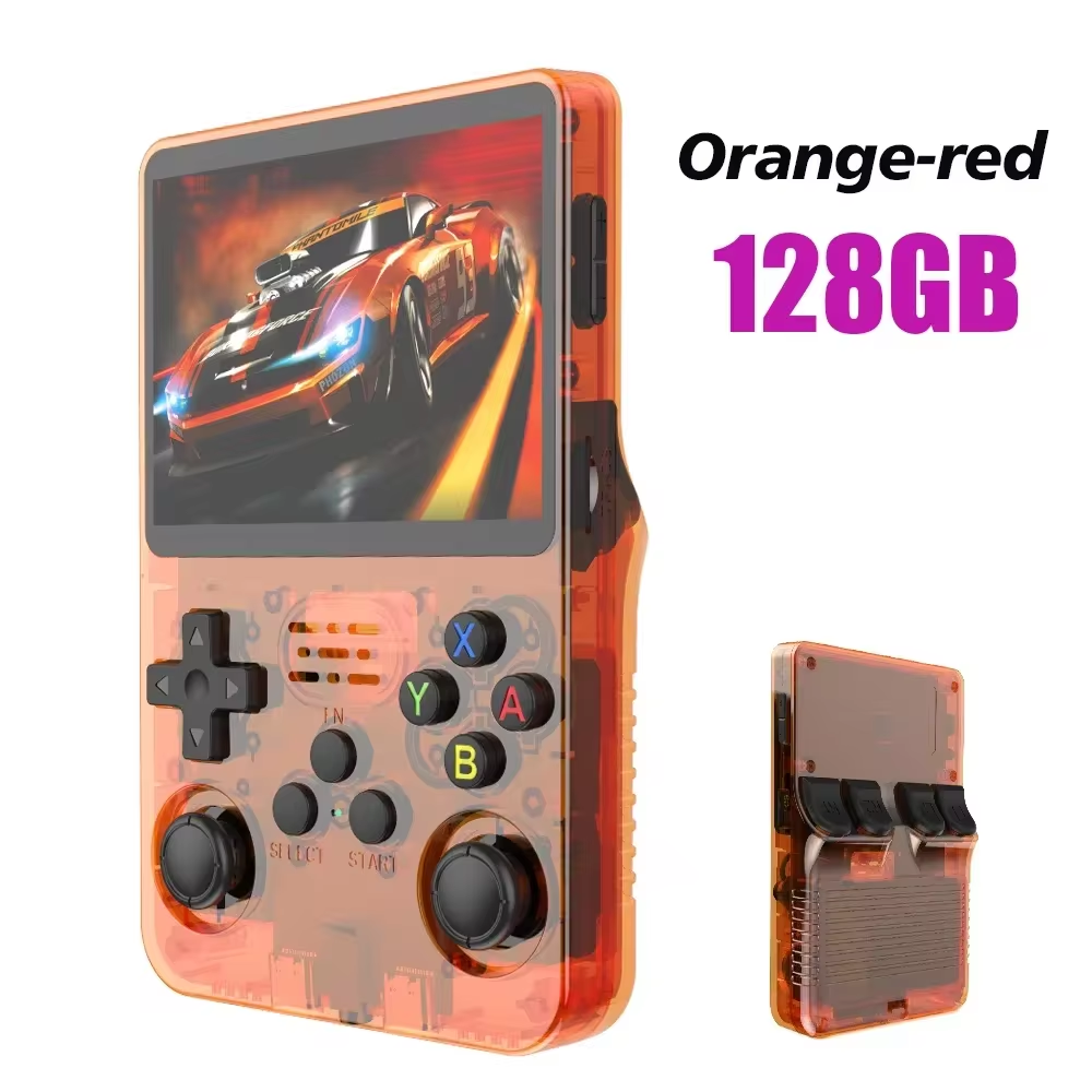 Discover the Ultimate Retro Handheld Game Console: Linux System, 3.5 Inch IPS Screen, Portable Gaming with 64GB/128GB Storage - Perfect Gift for Kids!