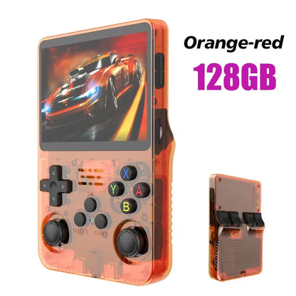 Discover the Ultimate Retro Handheld Game Console: Linux System, 3.5 Inch IPS Screen, Portable Gaming with 64GB/128GB Storage - Perfect Gift for Kids!