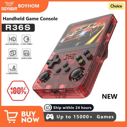 Discover the Ultimate Retro Handheld Game Console: Linux System, 3.5 Inch IPS Screen, Portable Gaming with 64GB/128GB Storage - Perfect Gift for Kids!