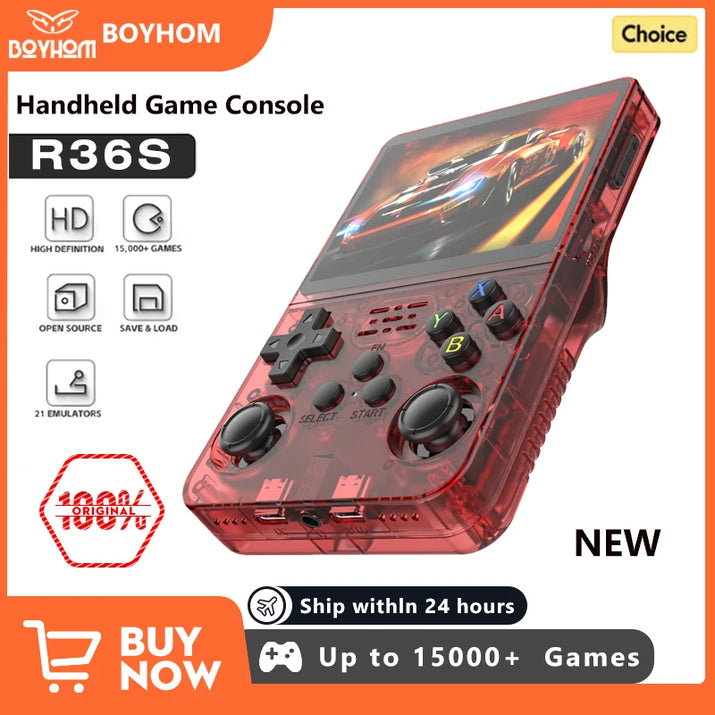 Discover the Ultimate Retro Handheld Game Console: Linux System, 3.5 Inch IPS Screen, Portable Gaming with 64GB/128GB Storage - Perfect Gift for Kids!