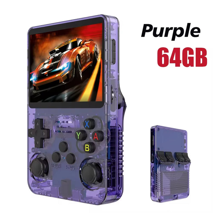 Discover the Ultimate Retro Handheld Game Console: Linux System, 3.5 Inch IPS Screen, Portable Gaming with 64GB/128GB Storage - Perfect Gift for Kids!