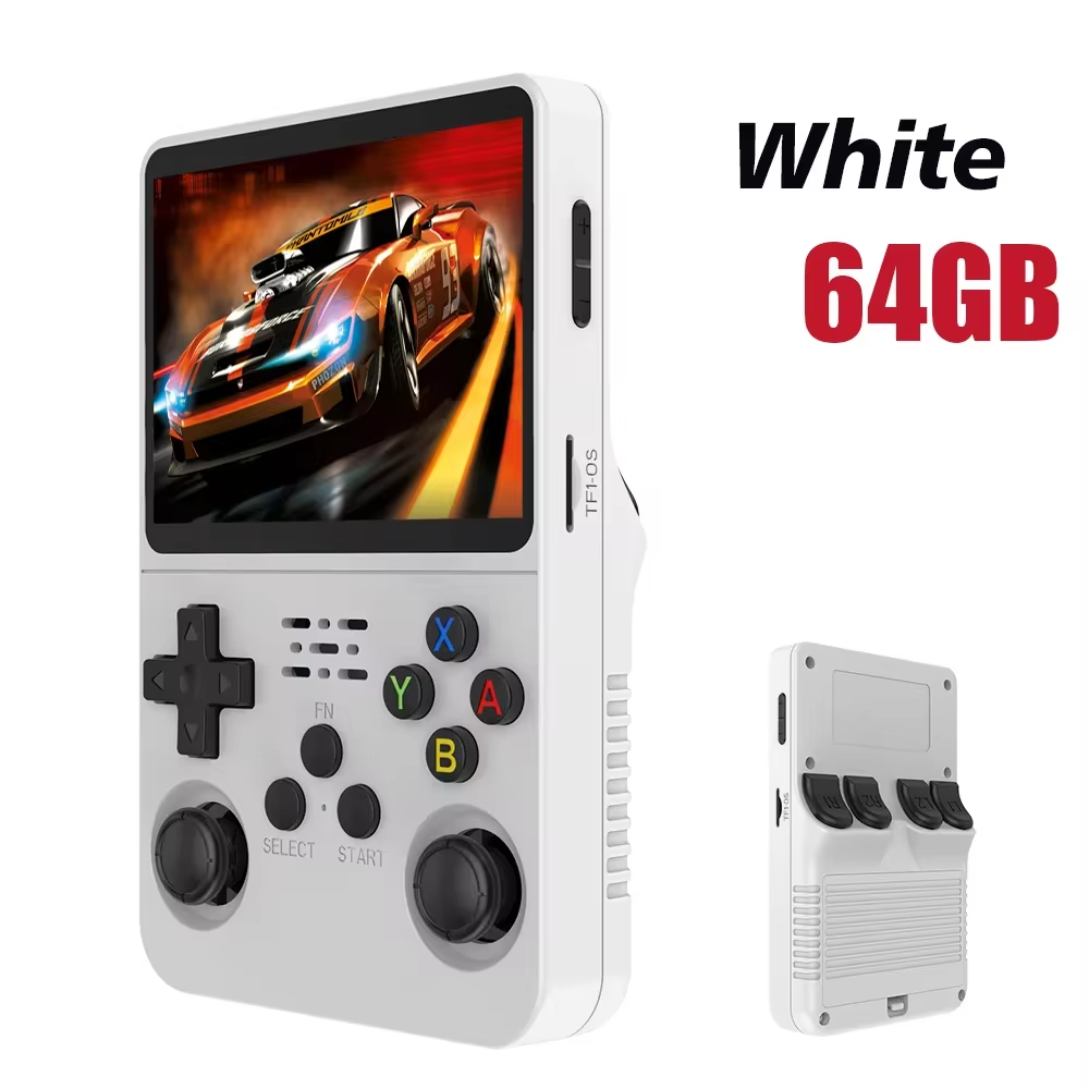 Discover the Ultimate Retro Handheld Game Console: Linux System, 3.5 Inch IPS Screen, Portable Gaming with 64GB/128GB Storage - Perfect Gift for Kids!