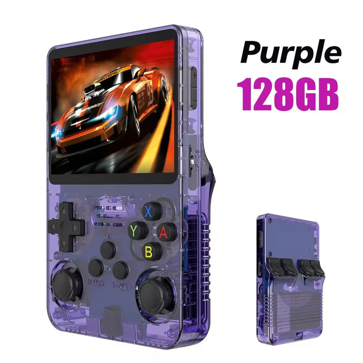 Discover the Ultimate Retro Handheld Game Console: Linux System, 3.5 Inch IPS Screen, Portable Gaming with 64GB/128GB Storage - Perfect Gift for Kids!