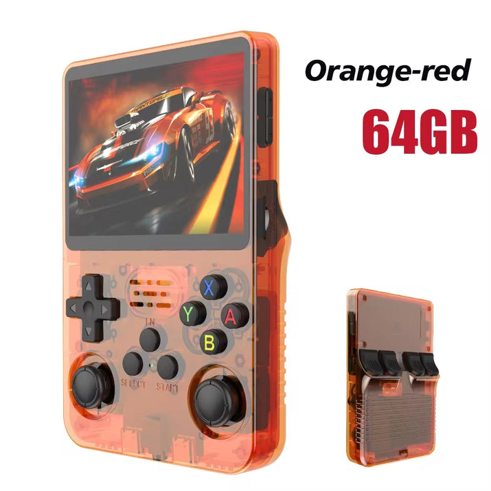 Discover the Ultimate Retro Handheld Game Console: Linux System, 3.5 Inch IPS Screen, Portable Gaming with 64GB/128GB Storage - Perfect Gift for Kids!